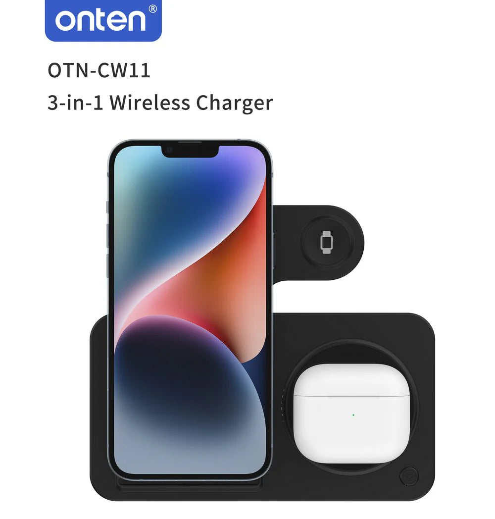 ONTEN 3-IN-1 Wireless Charger OTN-CW11 ONTEN 3-IN-1 Wireless Charger OTN-CW11